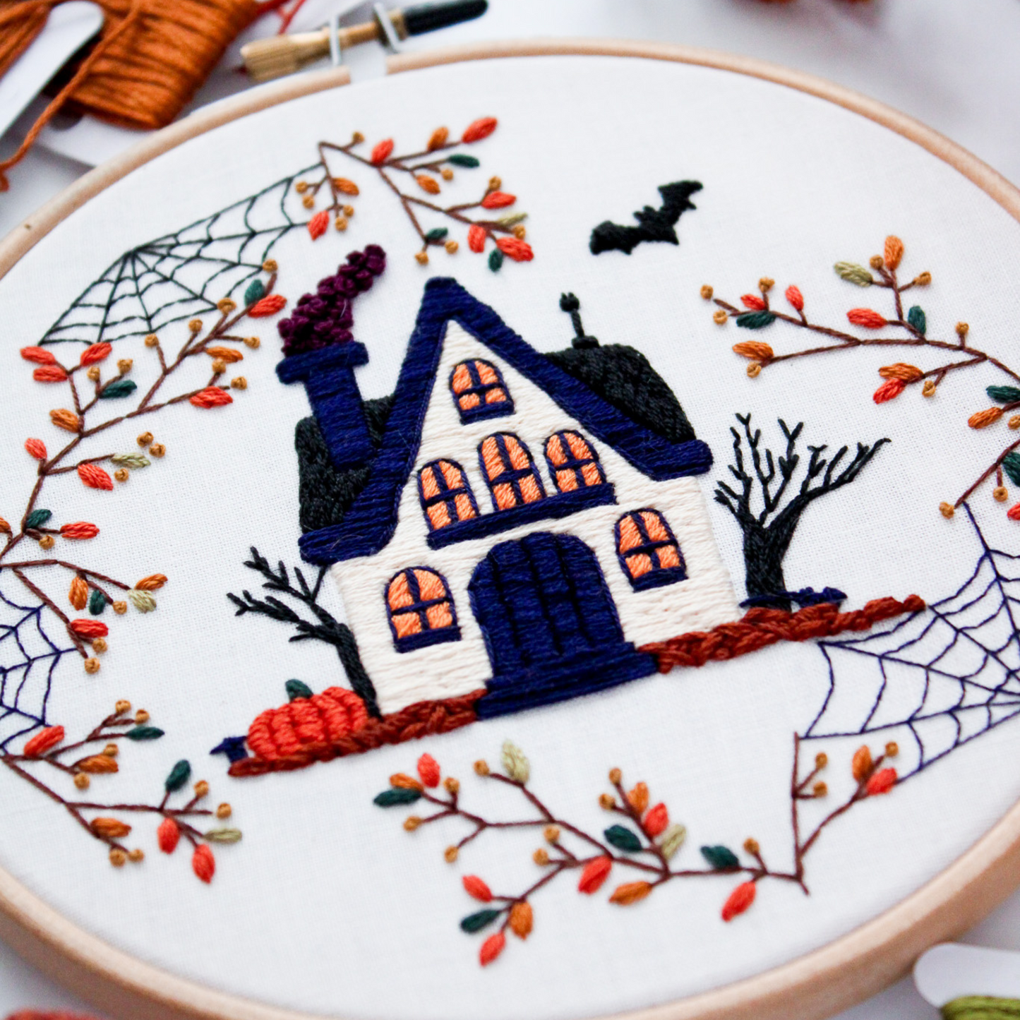 Haunted House PDF Embroidery Pattern