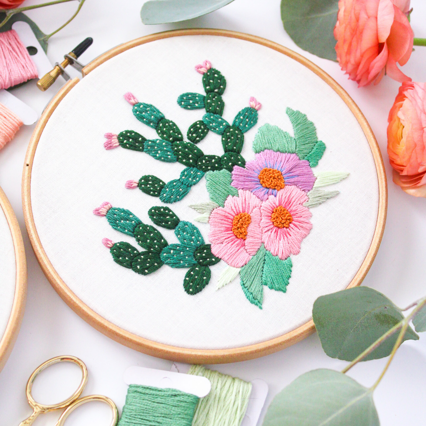 Cactus & Cowboy Hat PDF Embroidery Pattern