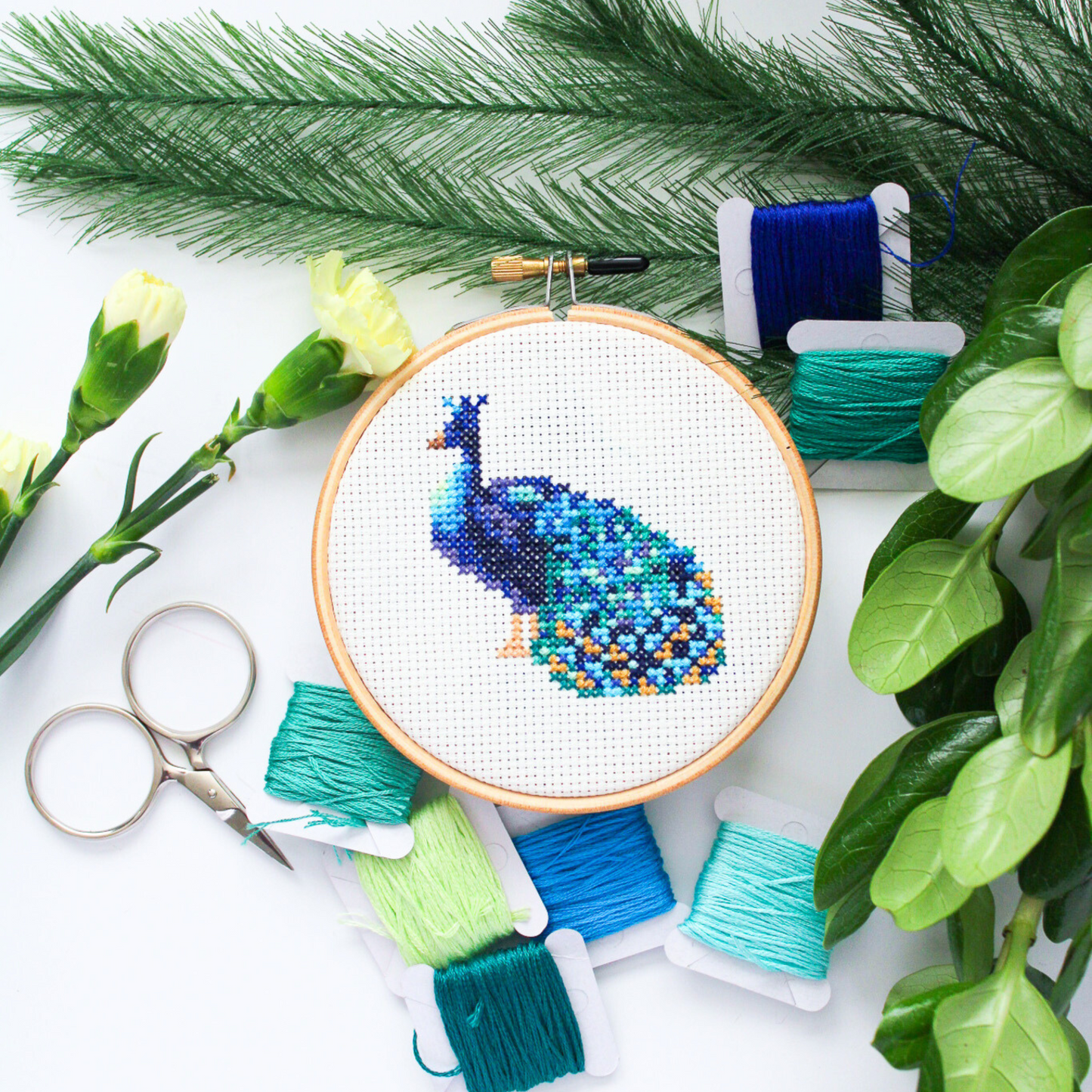 Peacock PDF Cross Stitch Pattern