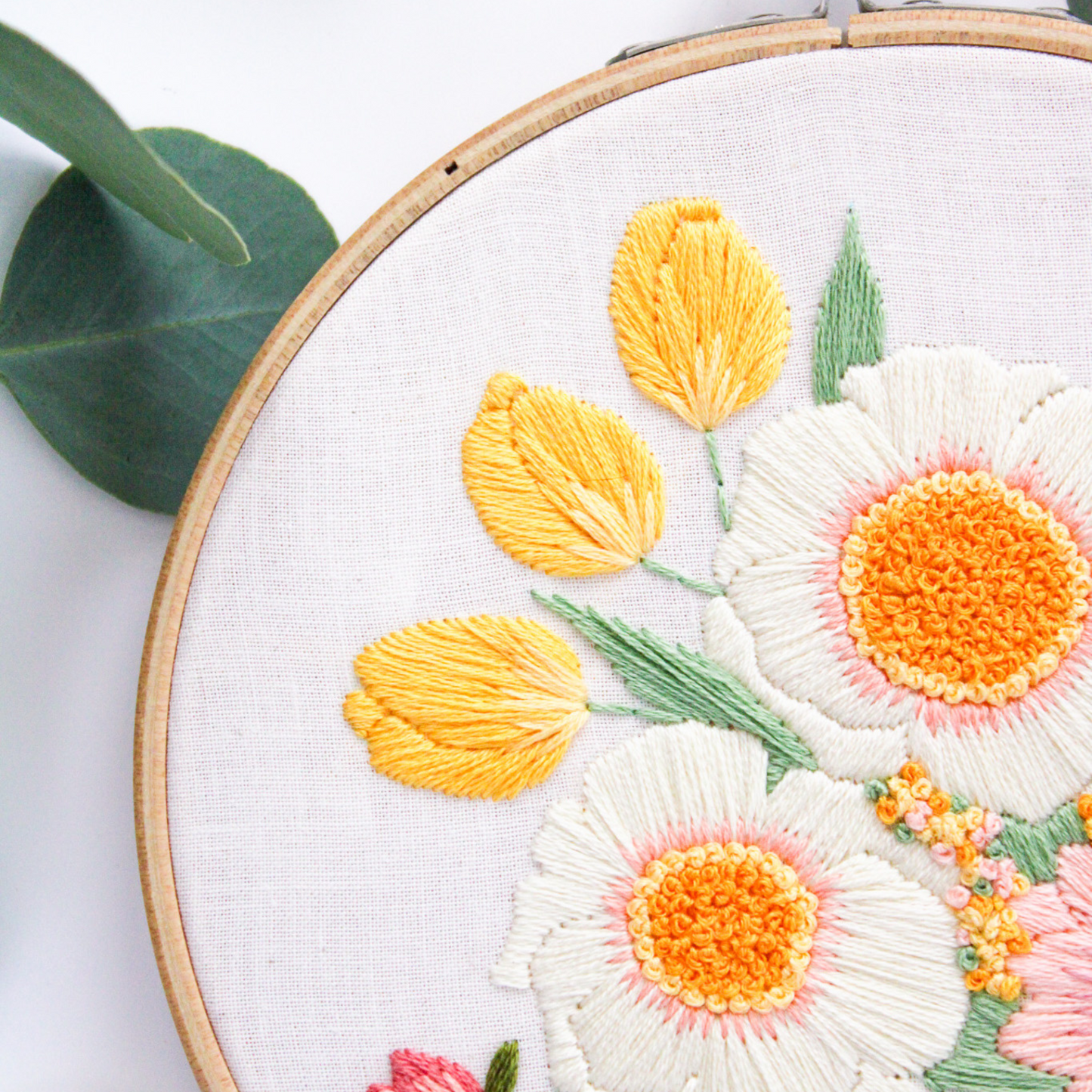 Summer Bouquet Embroidery Pattern