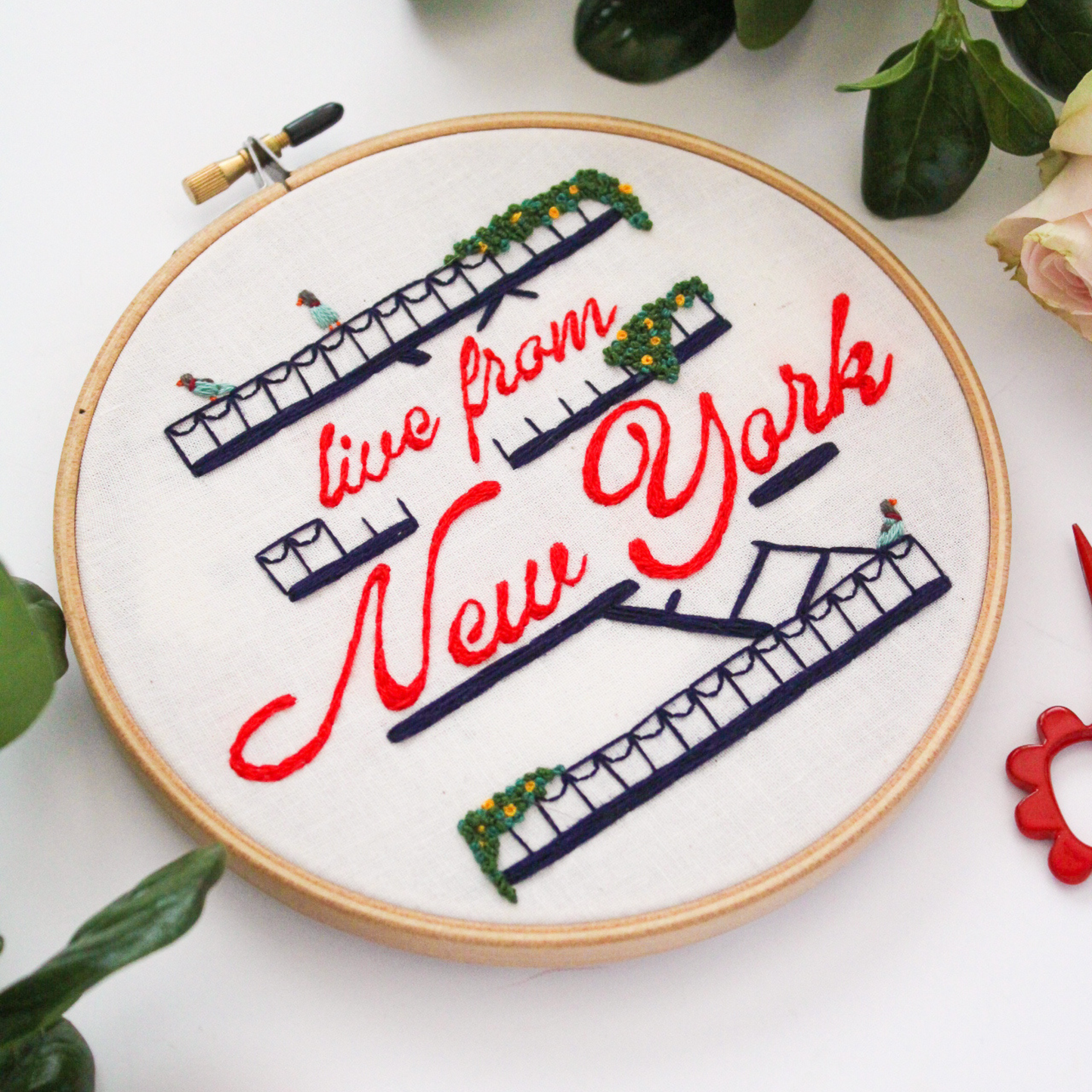 Live From New York PDF Embroidery Pattern