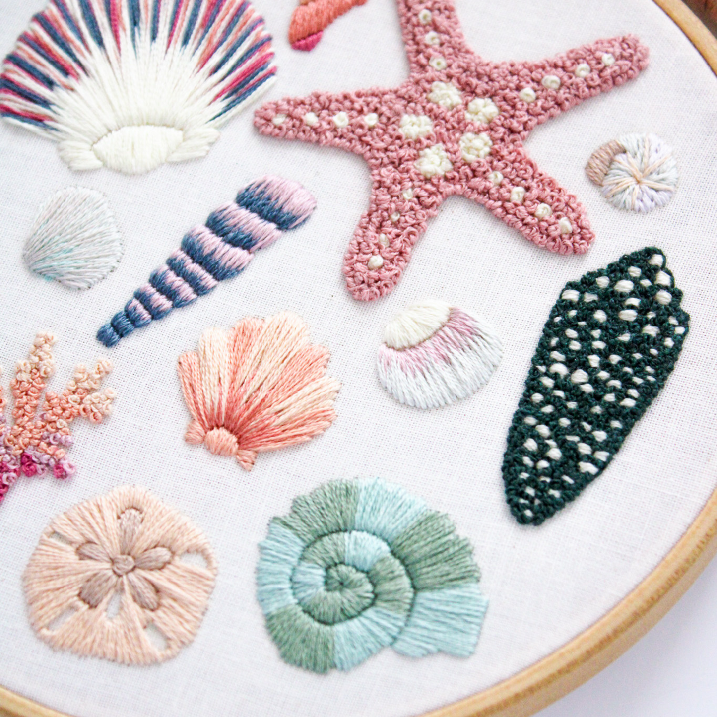 Seashell Collector PDF Embroidery Pattern