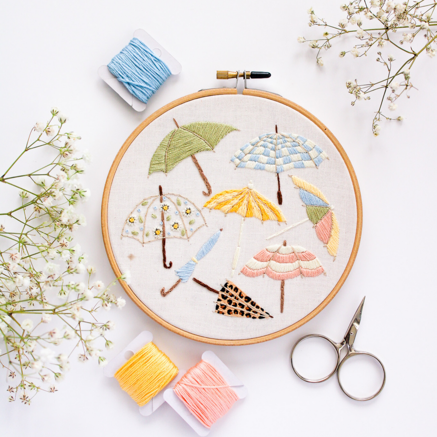 Audrey Umbrella PDF Embroidery Pattern