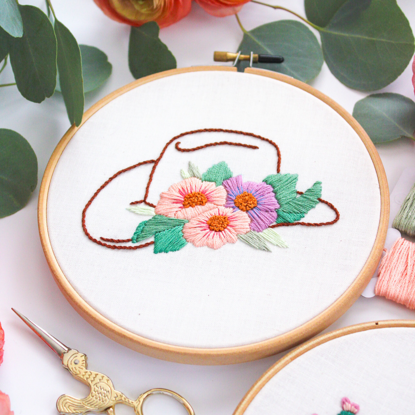 Cactus & Cowboy Hat PDF Embroidery Pattern