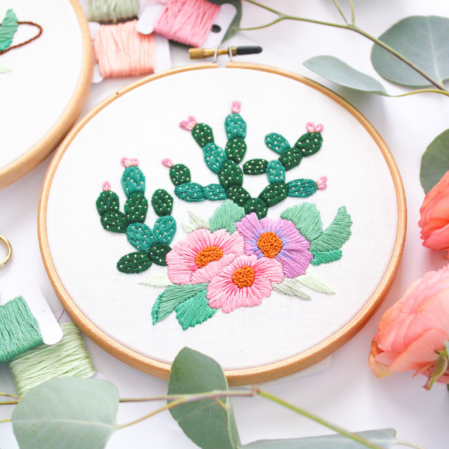 Cactus & Cowboy Hat PDF Embroidery Pattern