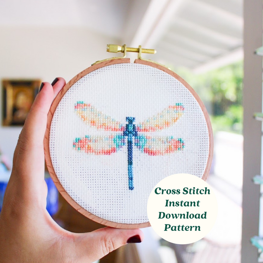 Dragonfly PDF Cross Stitch Pattern