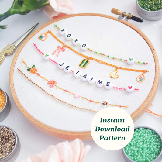 Friendship Bracelet PDF Embroidery Pattern