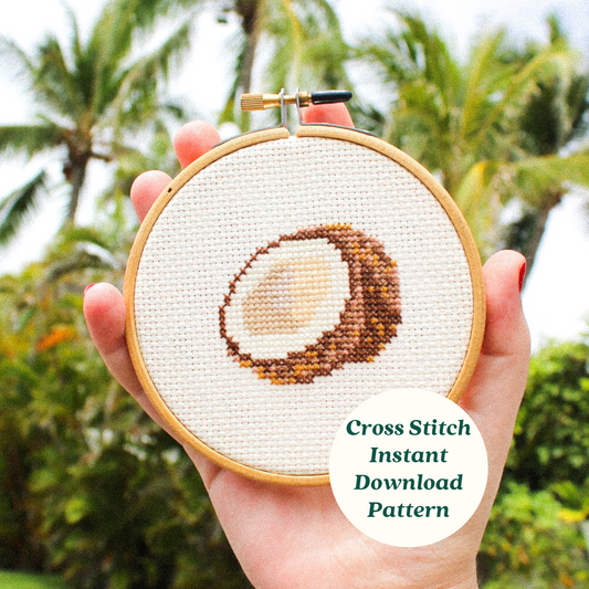 Coconut PDF Cross Stitch Pattern