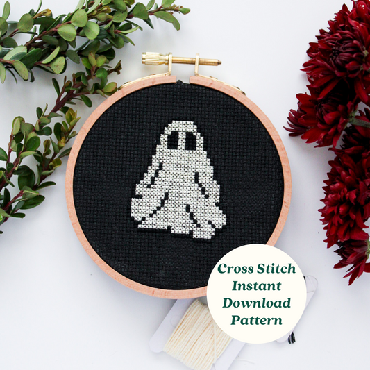 Ghost PDF Cross Stitch Pattern