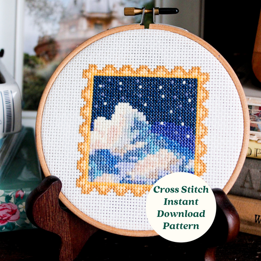 Midnight Clouds PDF Cross Stitch Pattern