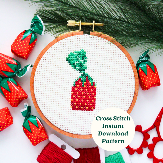 Strawberry Candy PDF Cross Stitch