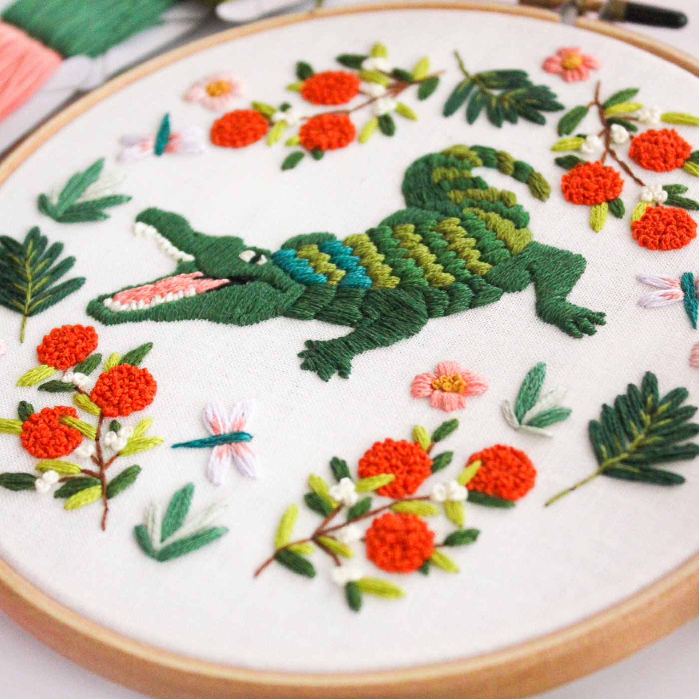 Alligator PDF Embroidery Pattern