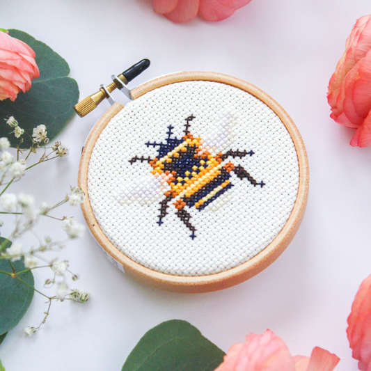 Bumble Bee Cross Stitch PDF Pattern