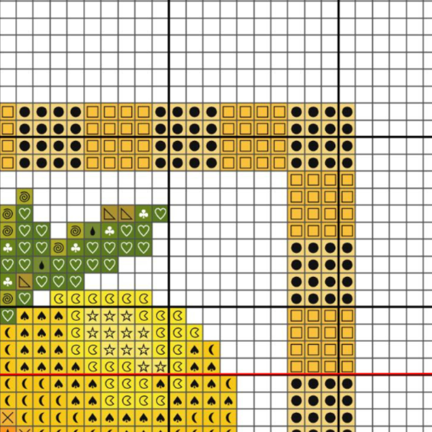 Lemon Square PDF Cross Stitch Pattern