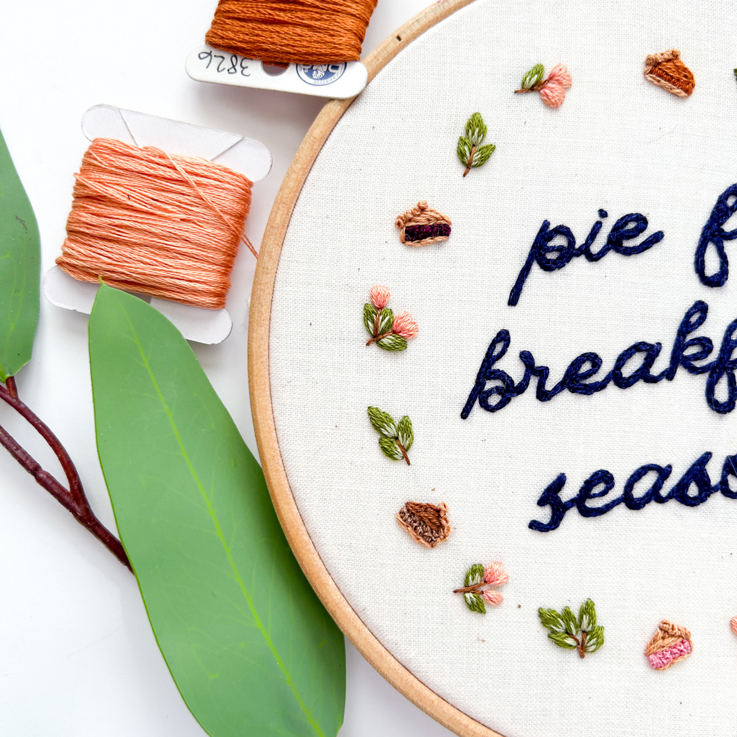 Pie for Breakfast PDF Embroidery Pattern