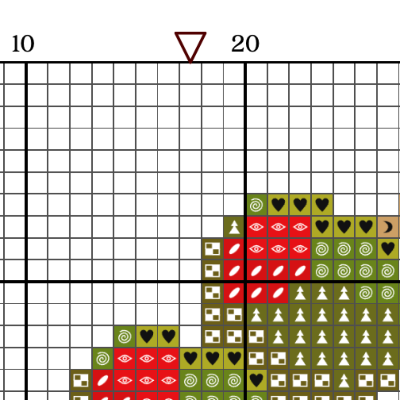 Martini Olive PDF Cross Stitch Pattern