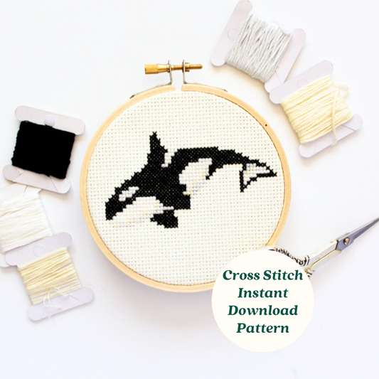 Orca PDF Cross Stitch Pattern