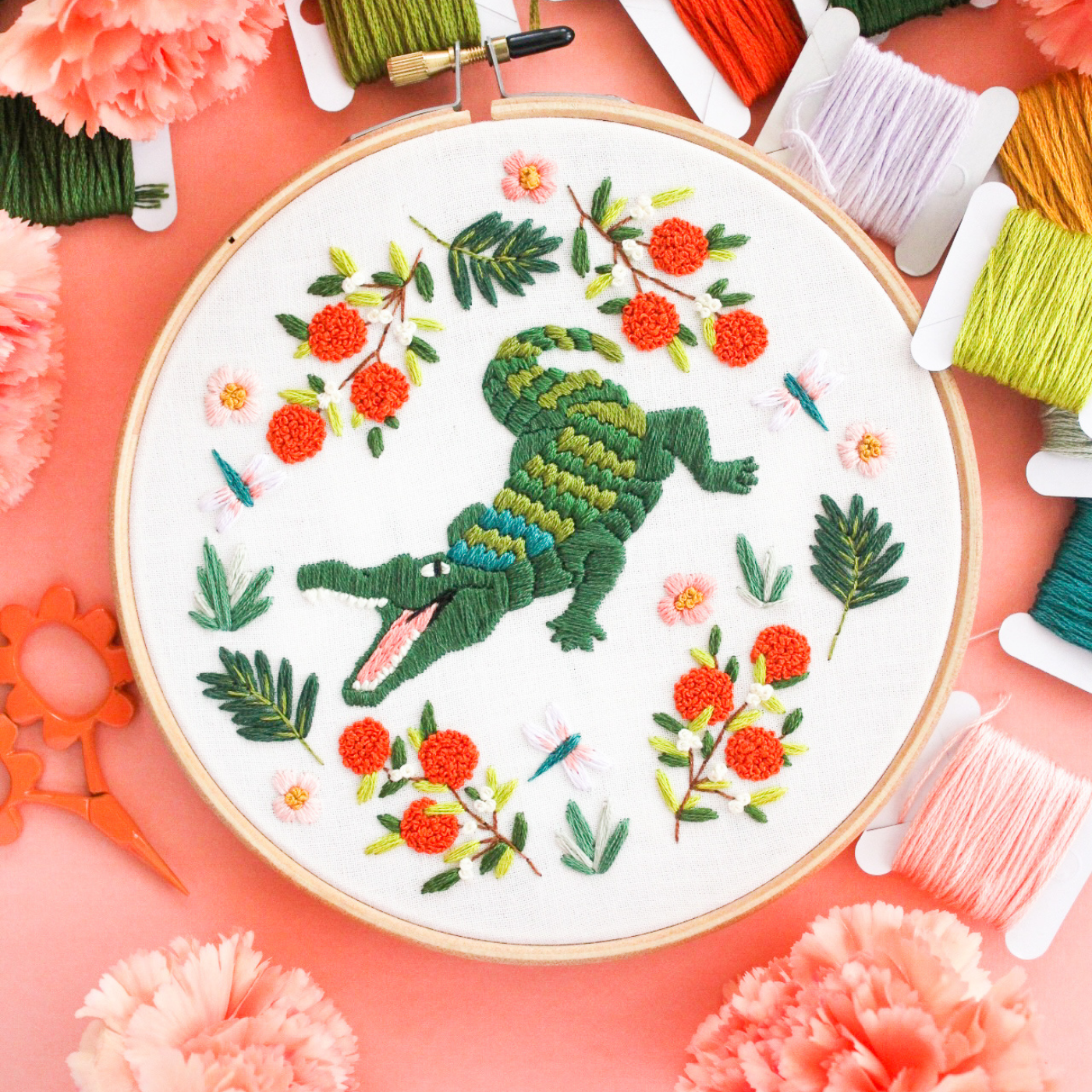 Alligator PDF Embroidery Pattern