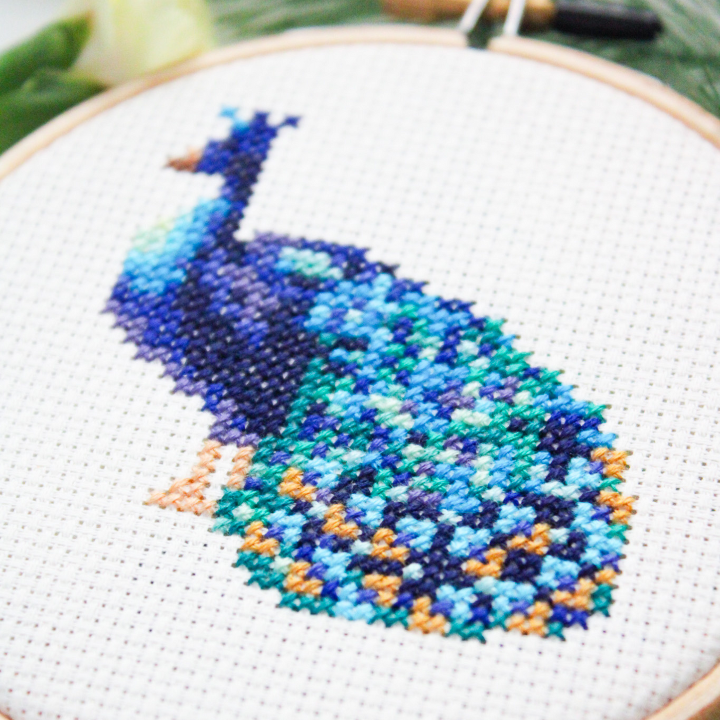 Peacock PDF Cross Stitch Pattern