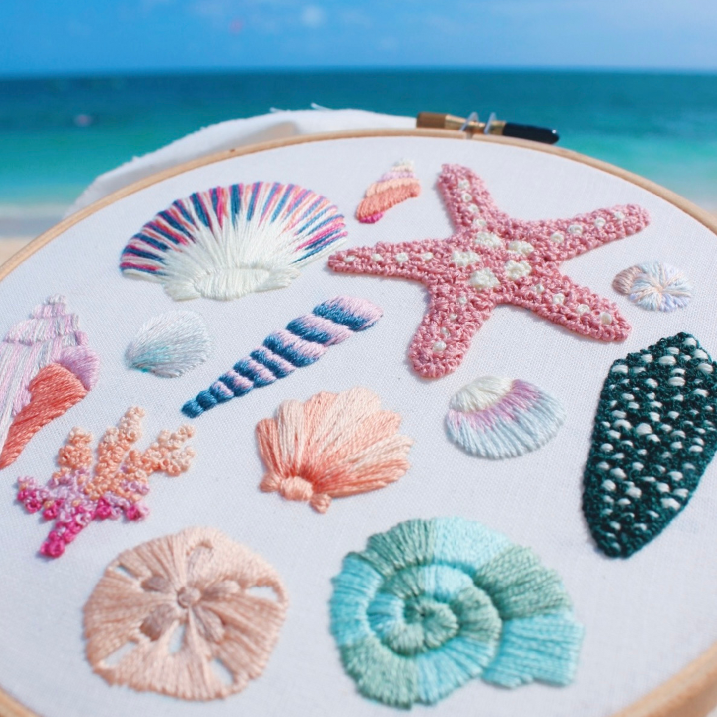 Seashell Collector PDF Embroidery Pattern