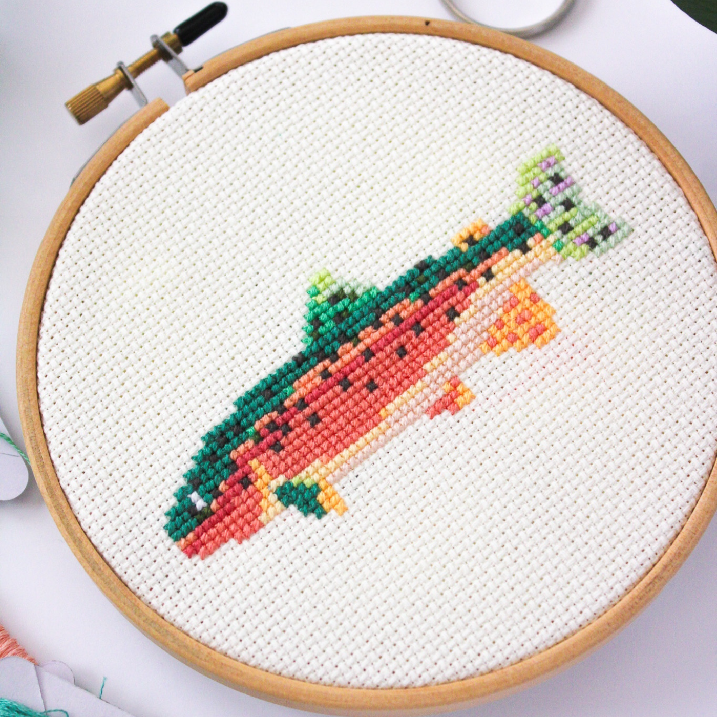 Rainbow Trout PDF Cross Stitch Pattern