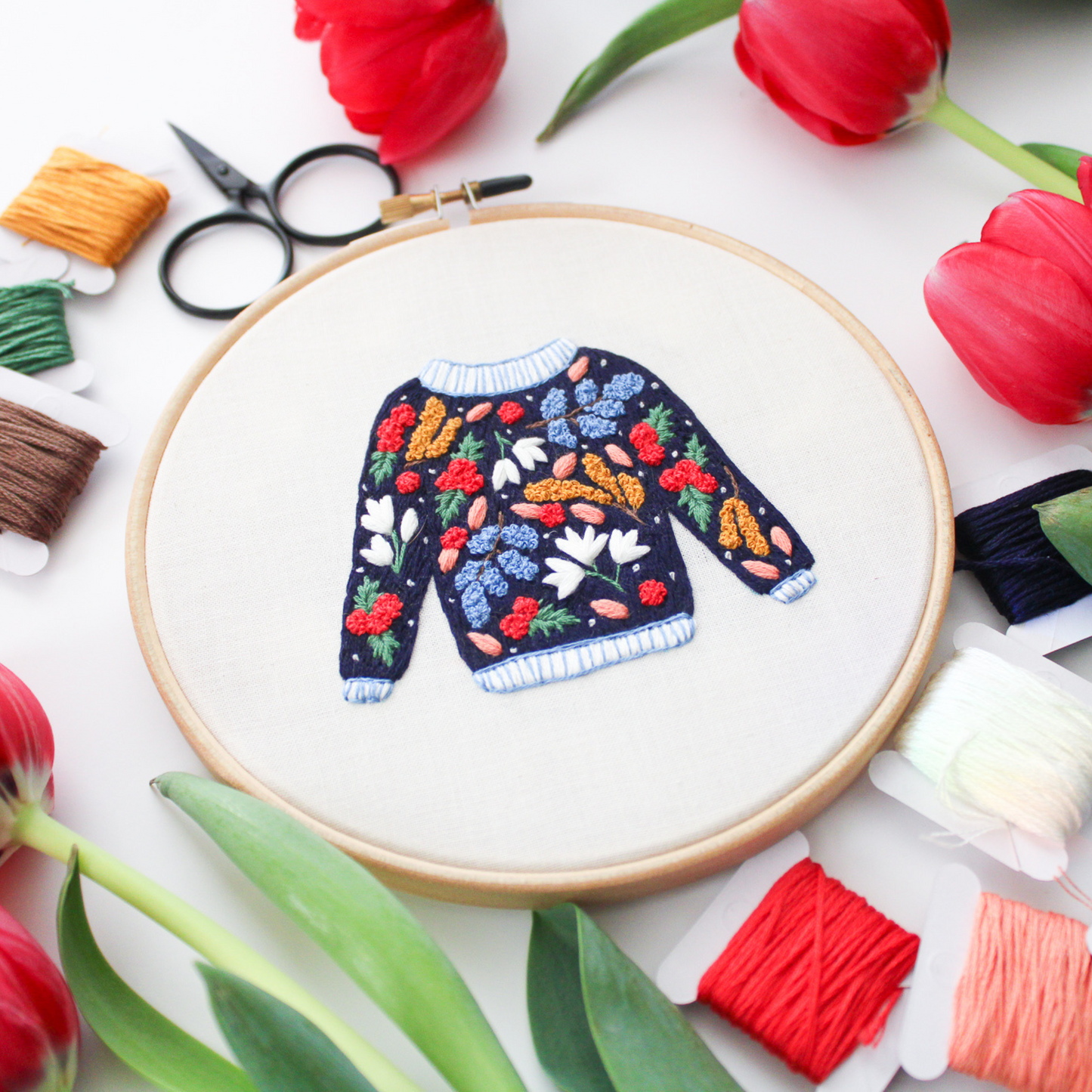 Midnight in Spring Sweater PDF Embroidery Pattern