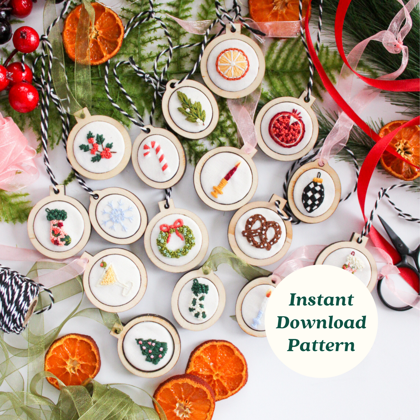 Christmas Minis PDF Embroidery Pattern