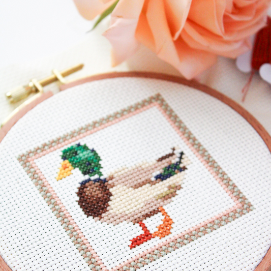 Mallard Duck PDF Cross Stitch Pattern