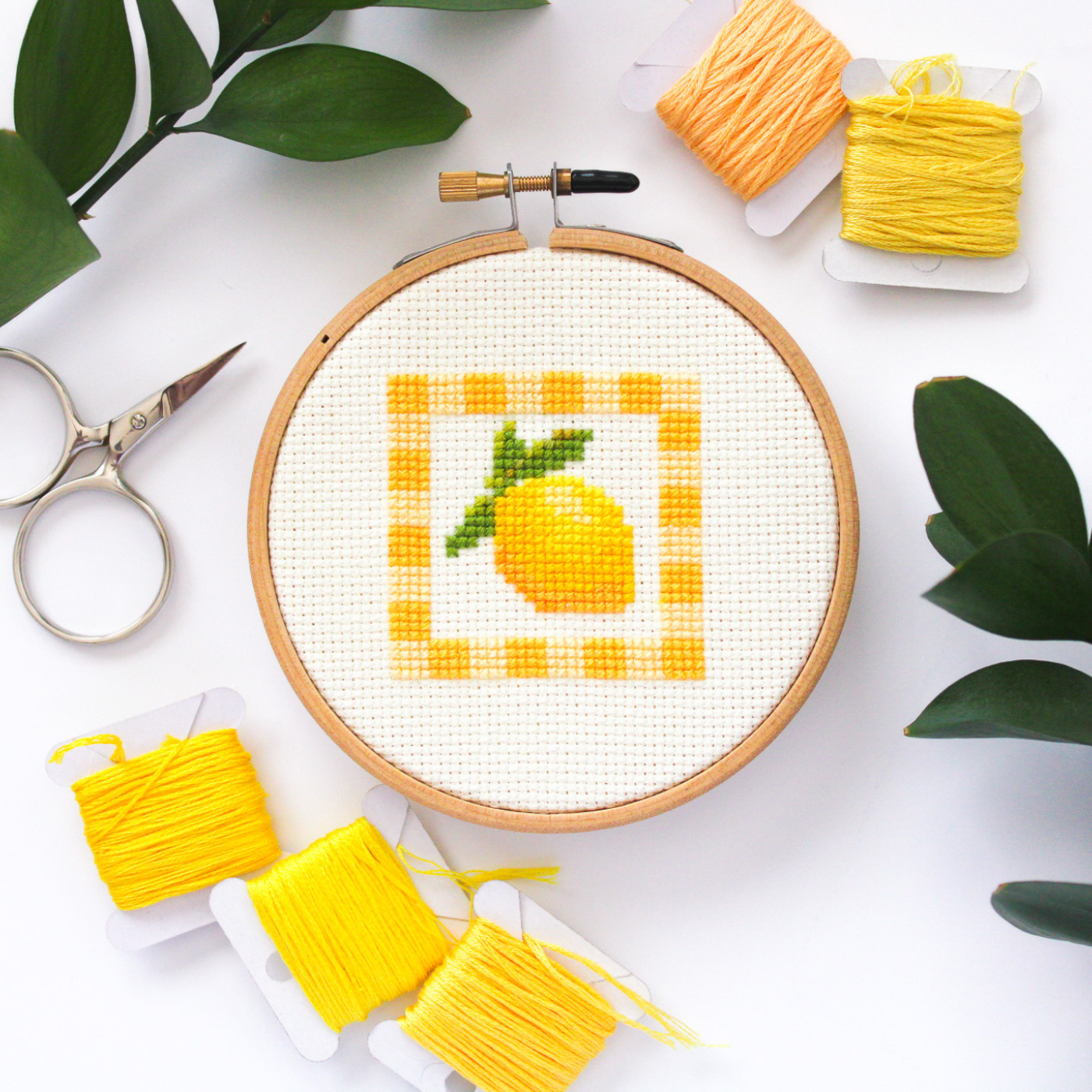 Lemon Square PDF Cross Stitch Pattern