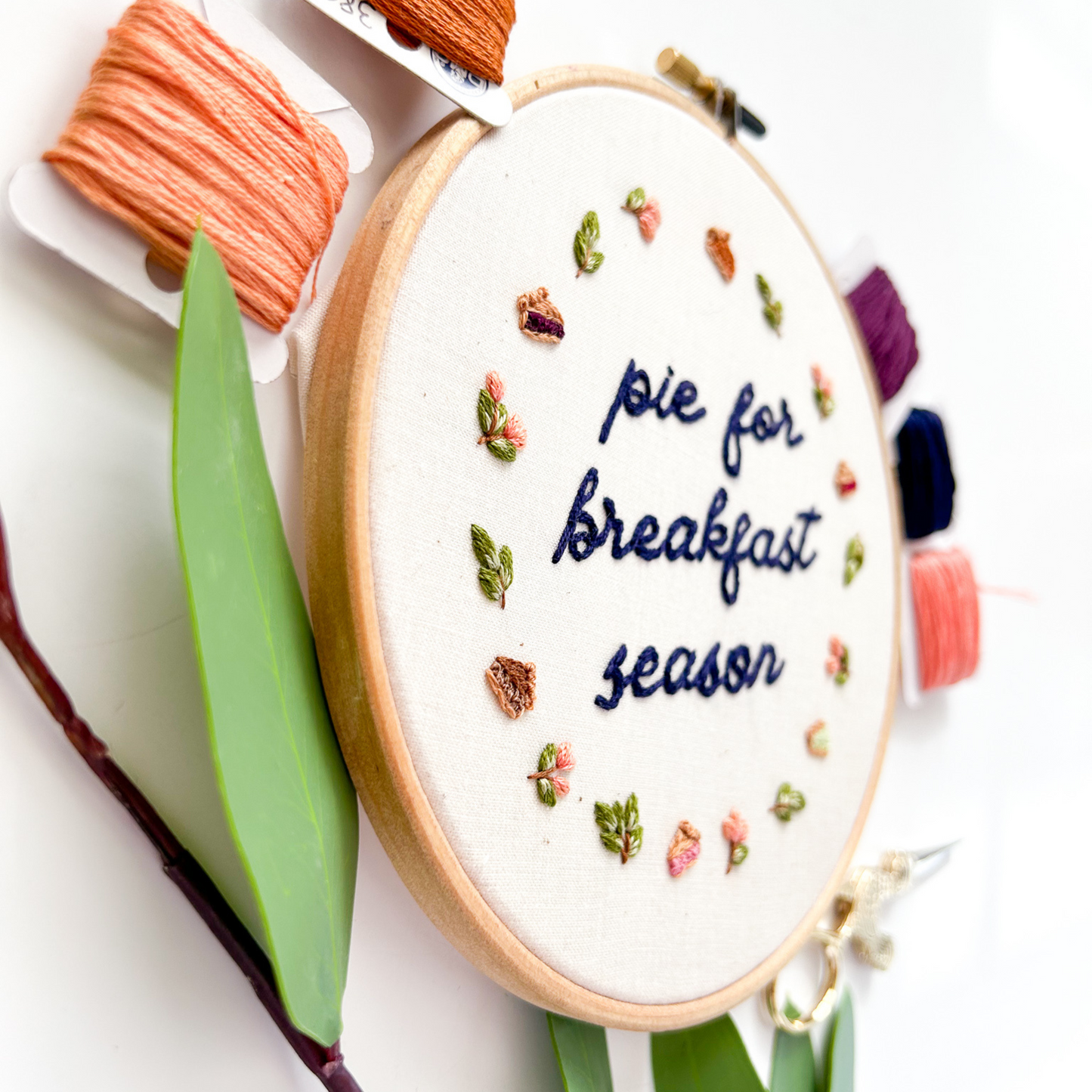 Pie for Breakfast PDF Embroidery Pattern