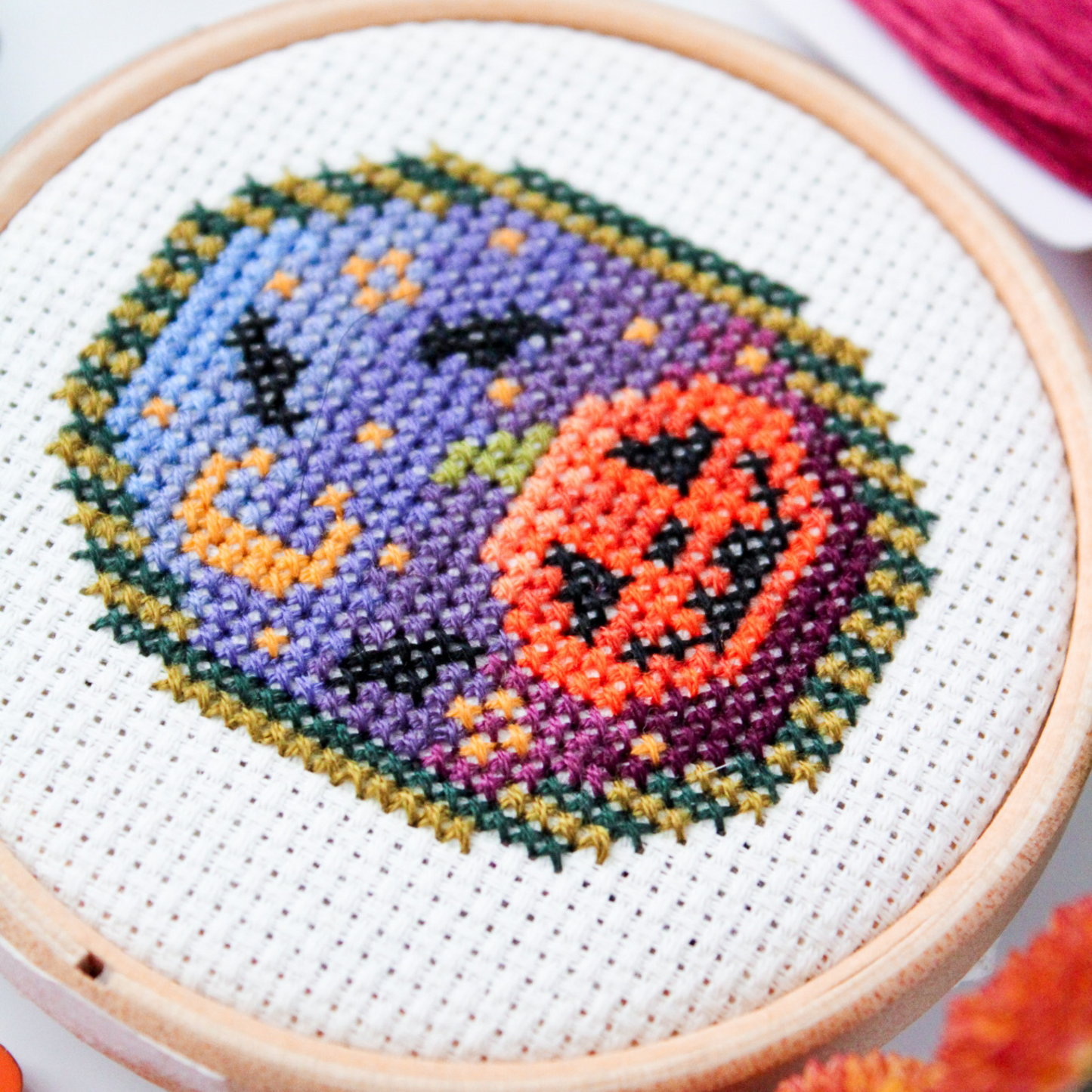 Halloween Night PDF Cross Stitch Pattern