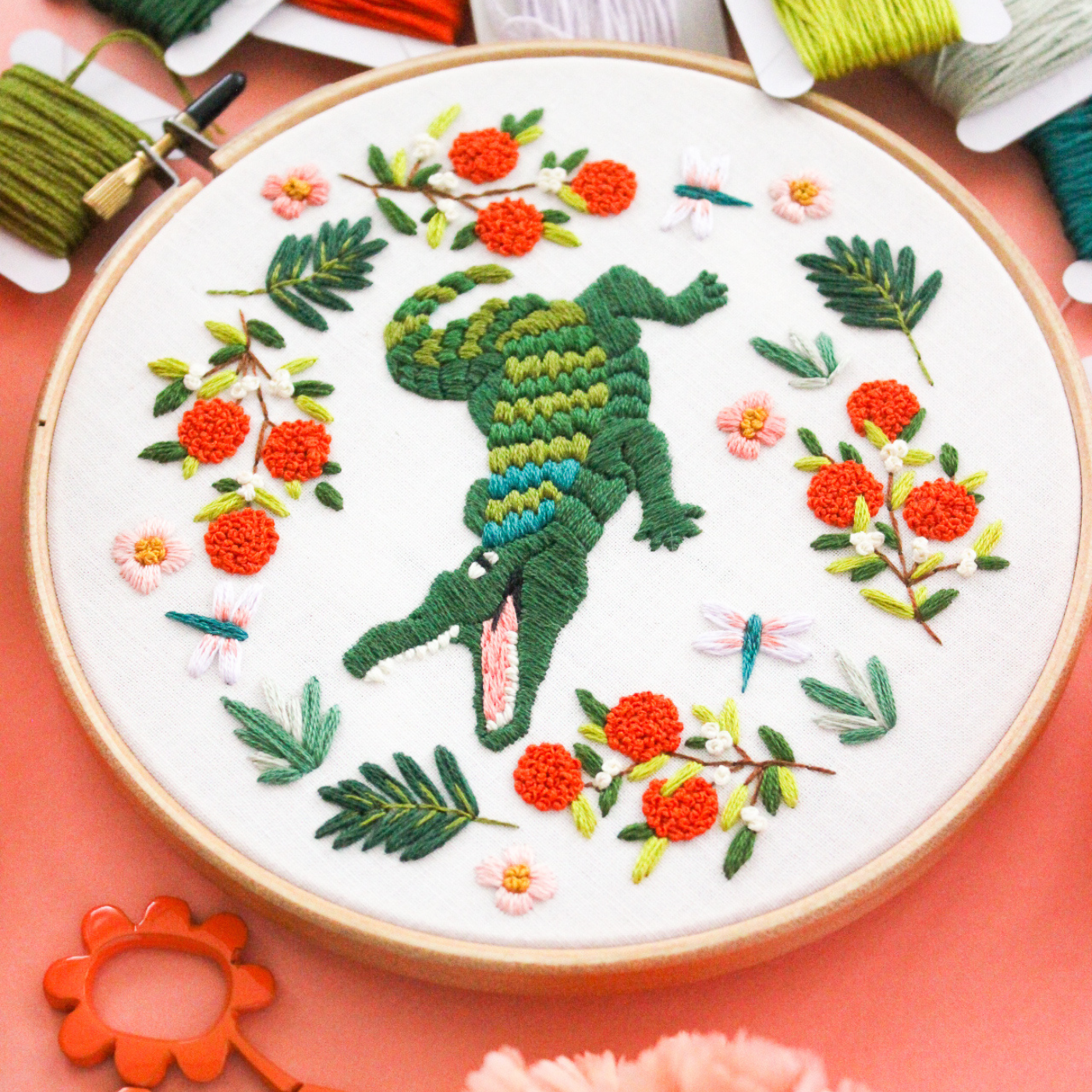 Alligator PDF Embroidery Pattern