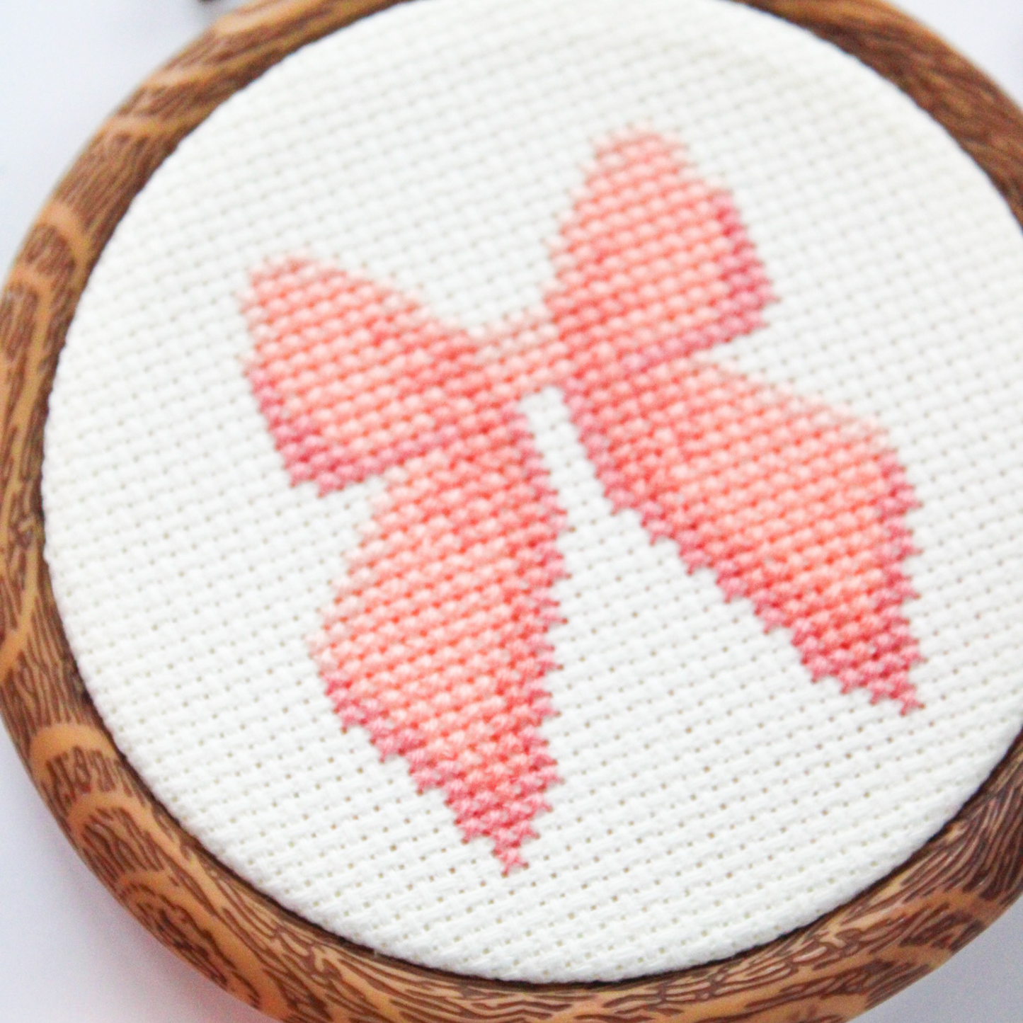 Pink Bow PDF Cross Stitch Pattern