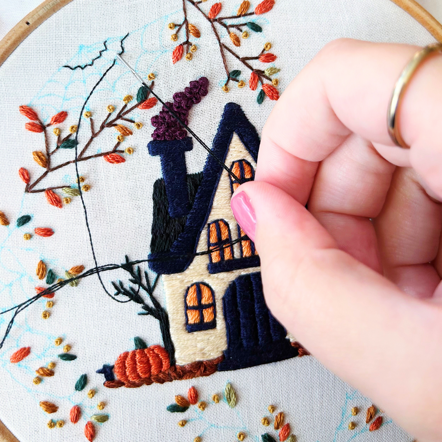 Haunted House PDF Embroidery Pattern