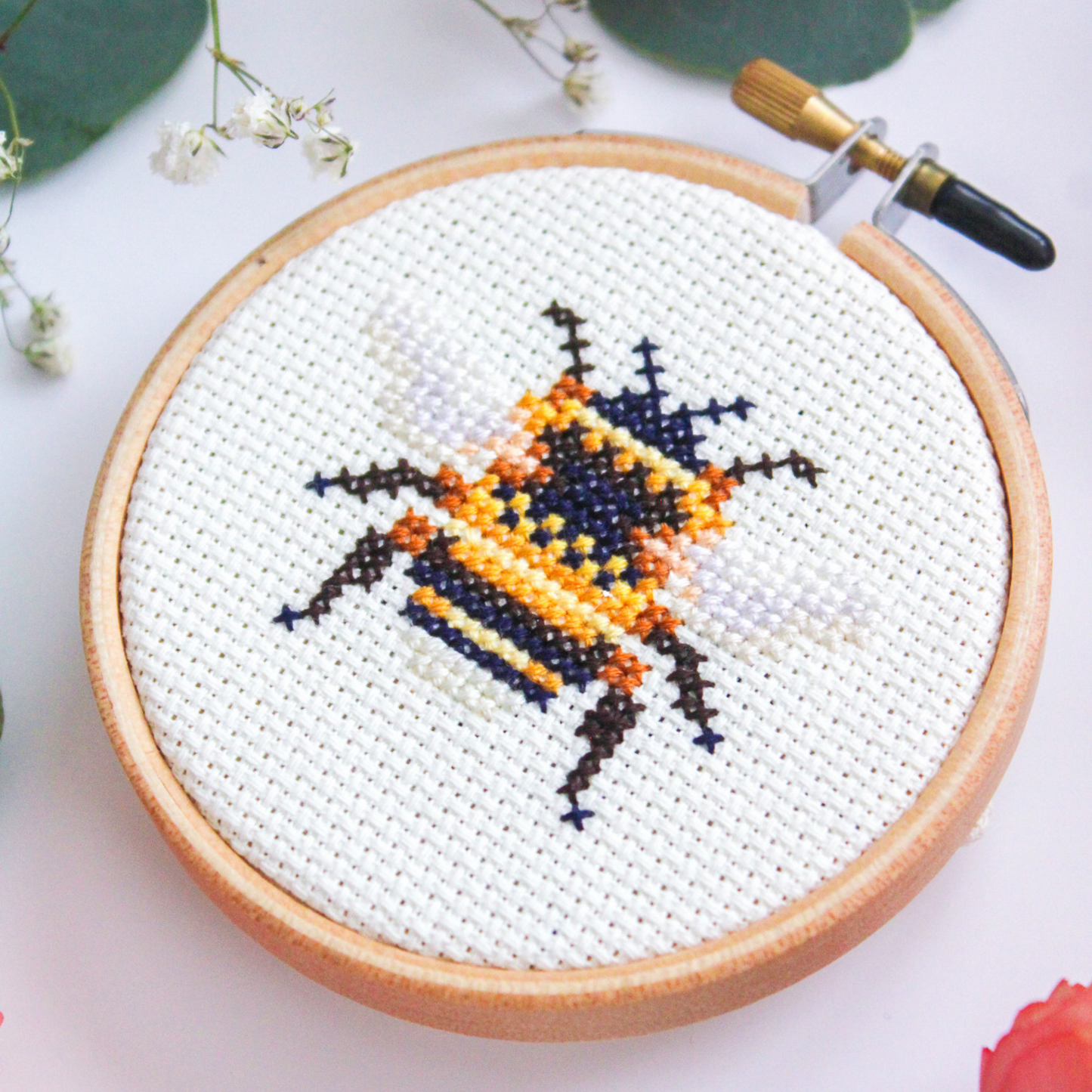 Bumble Bee Cross Stitch PDF Pattern