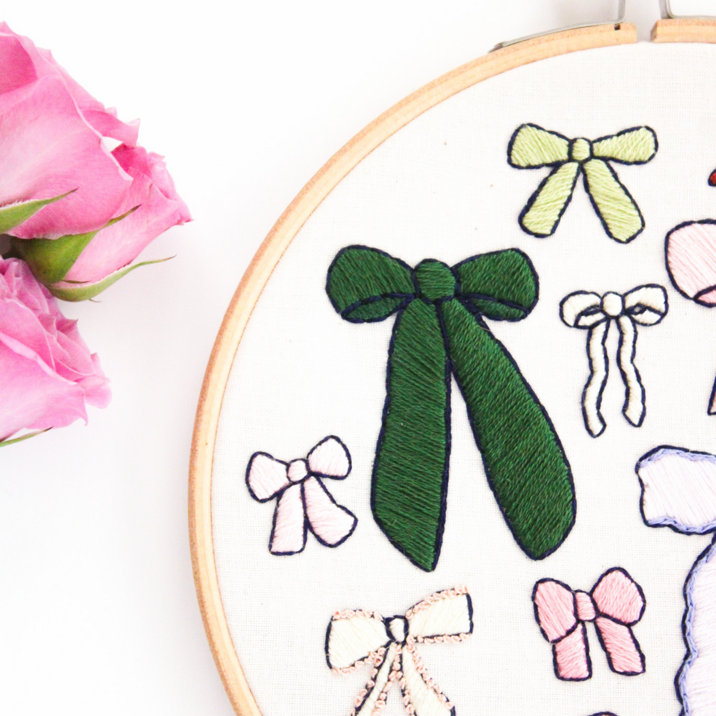 Ribbons & Bows PDF Embroidery Pattern