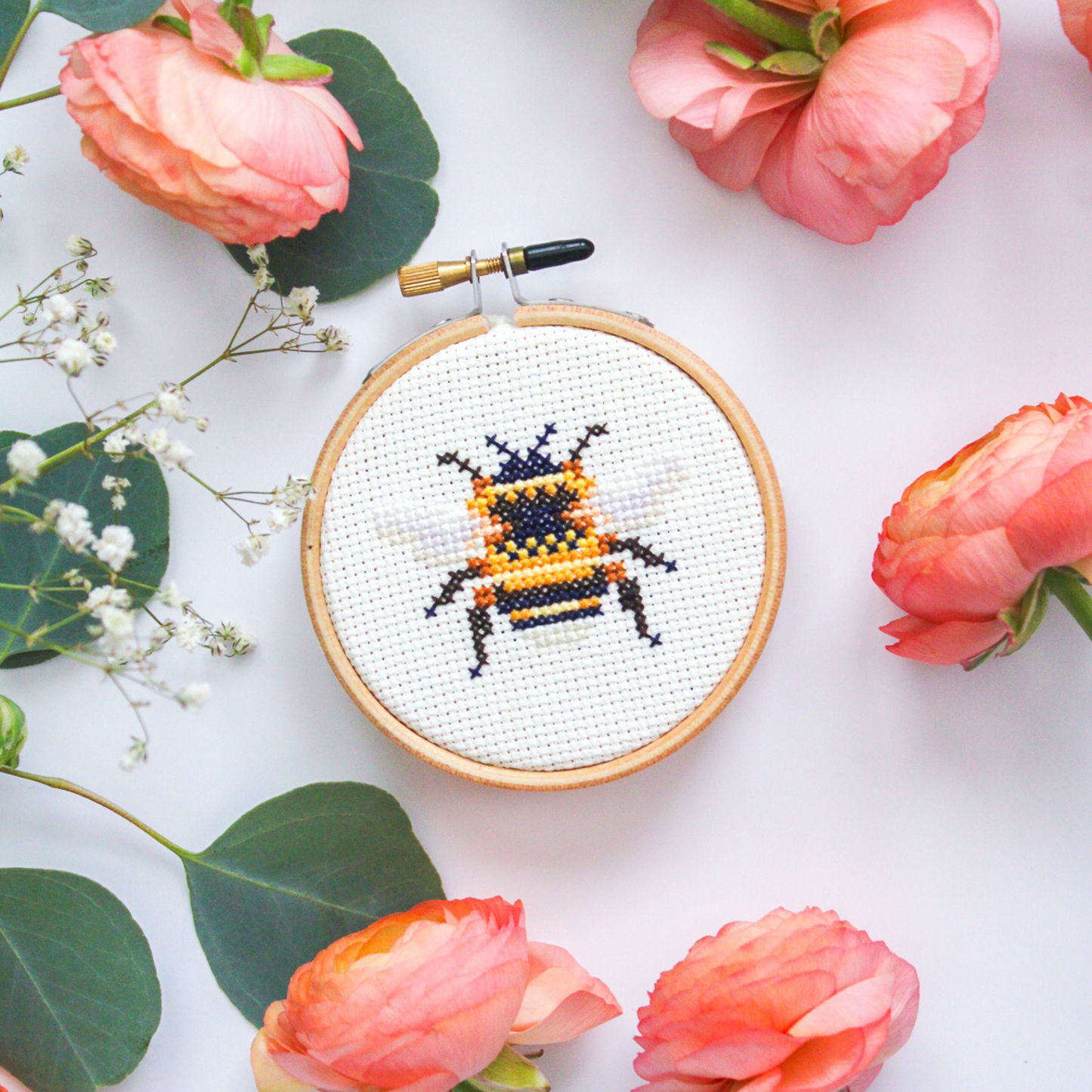 Bumble Bee Cross Stitch PDF Pattern