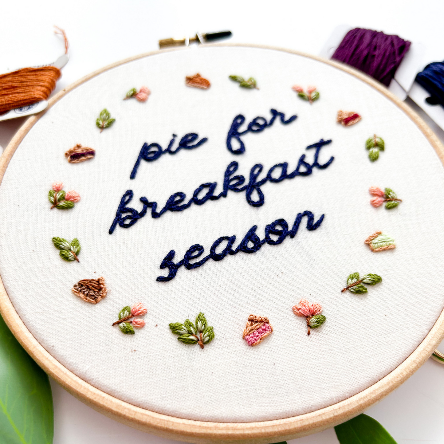 Pie for Breakfast PDF Embroidery Pattern