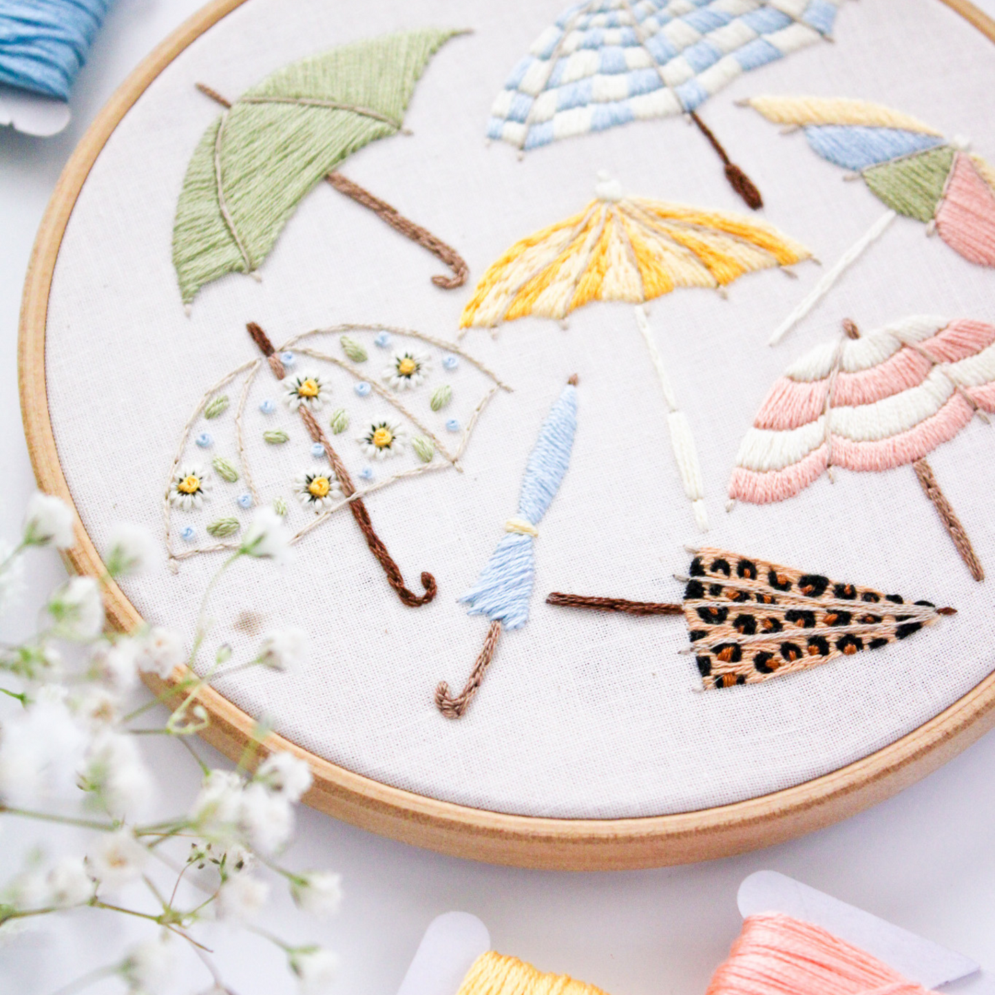 Audrey Umbrella PDF Embroidery Pattern