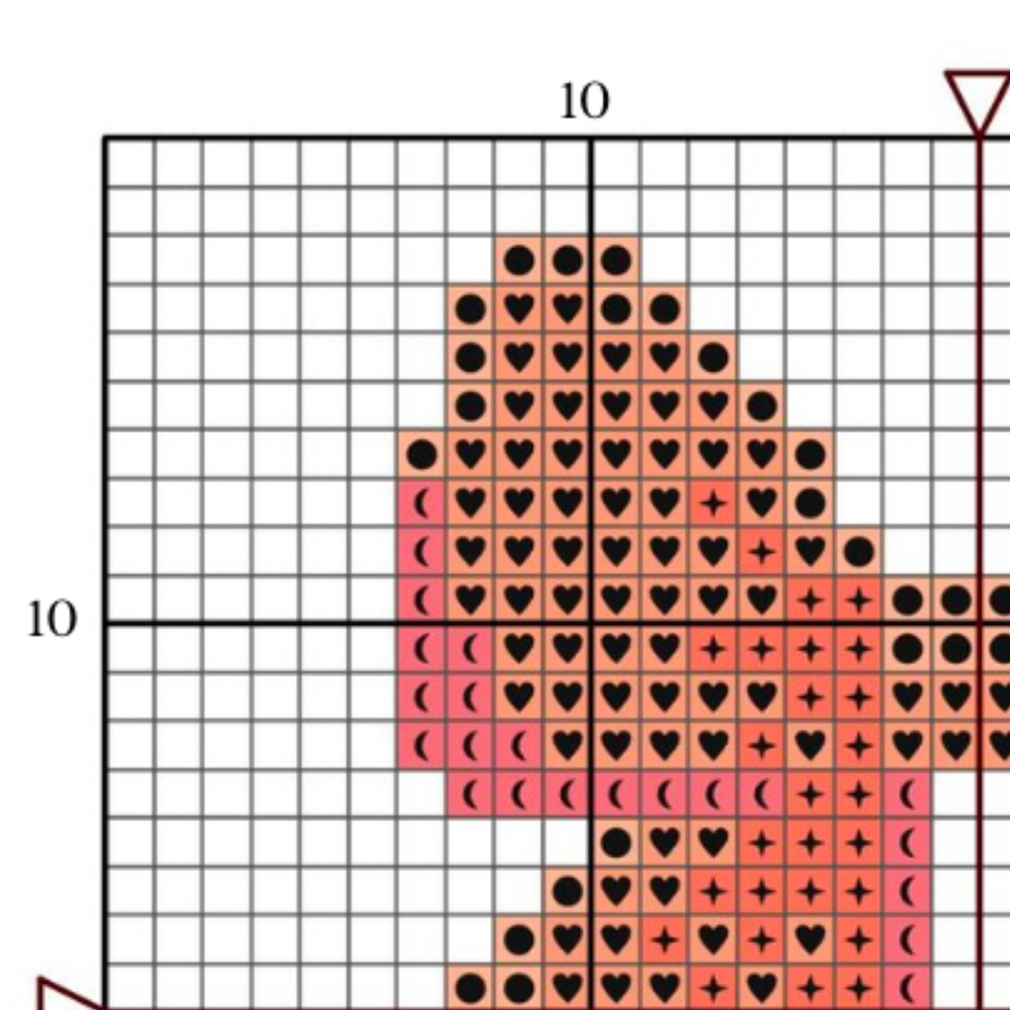 Pink Bow PDF Cross Stitch Pattern