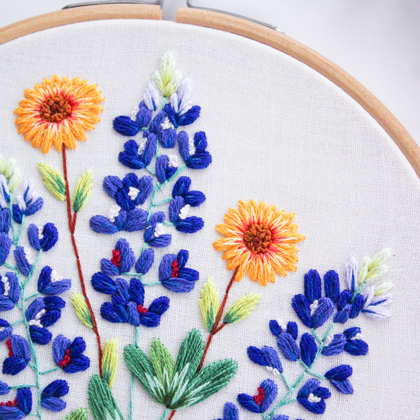 Blue Bonnet PDF Embroidery Pattern