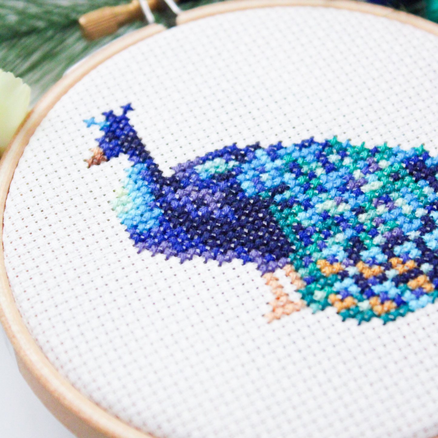 Peacock PDF Cross Stitch Pattern