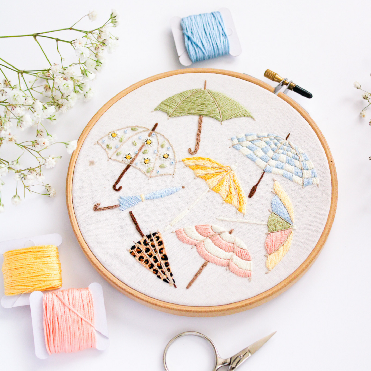 Audrey Umbrella PDF Embroidery Pattern