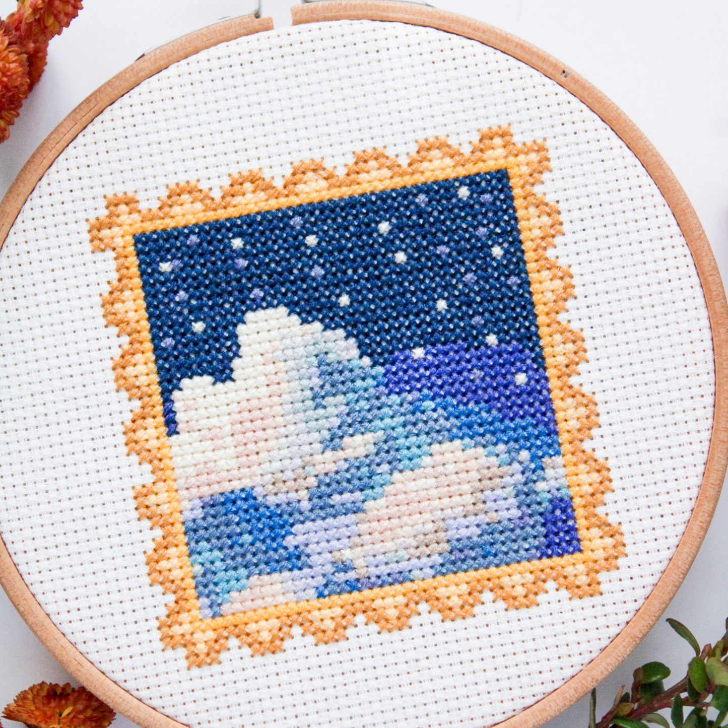 Midnight Clouds PDF Cross Stitch Pattern