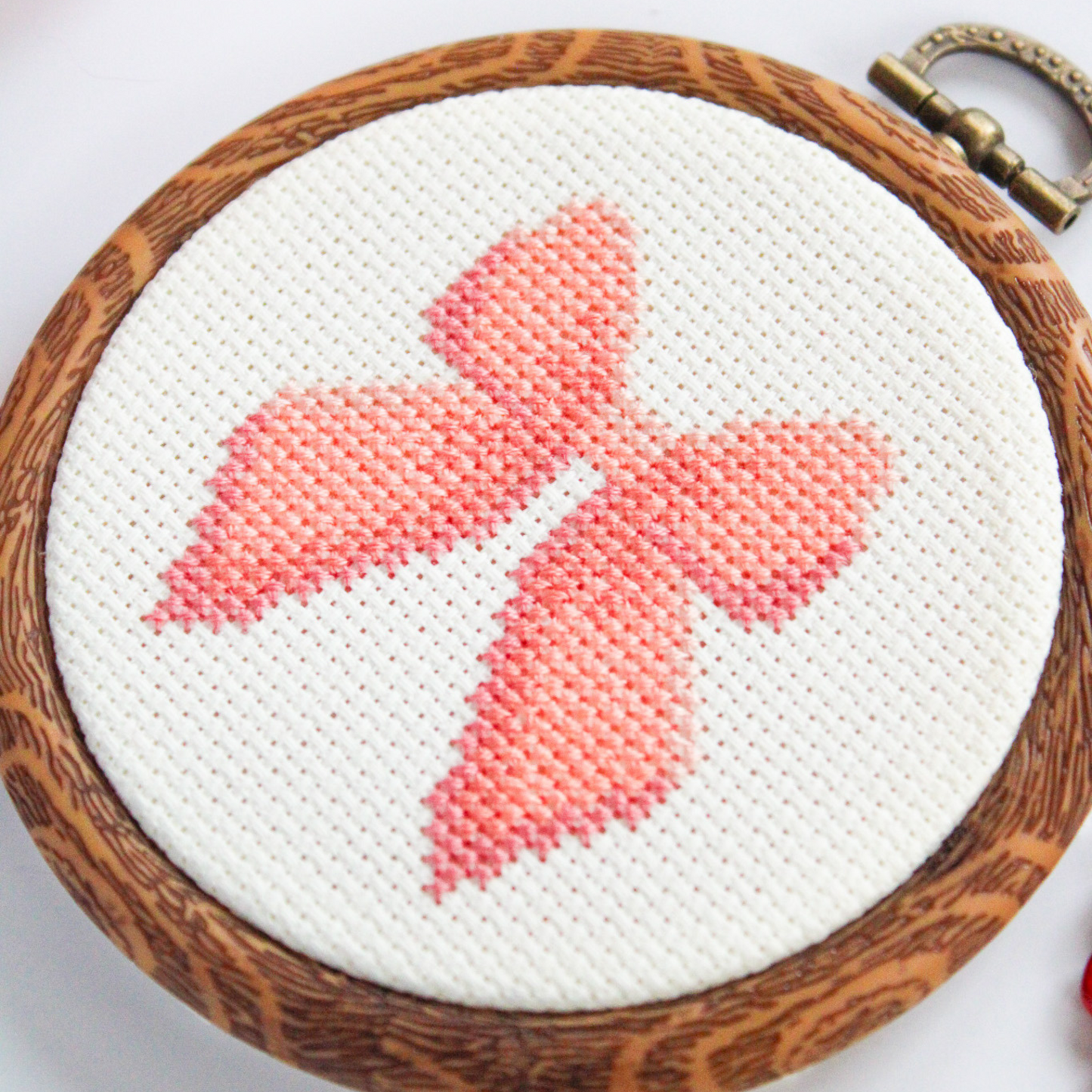 Pink Bow PDF Cross Stitch Pattern