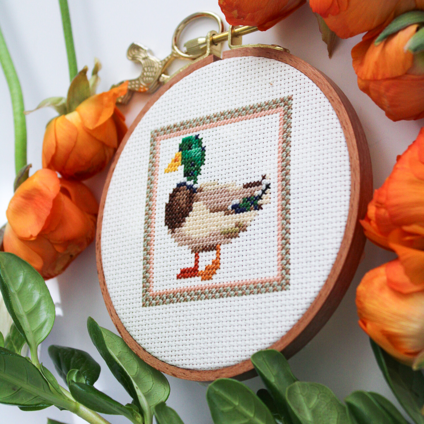 Mallard Duck PDF Cross Stitch Pattern