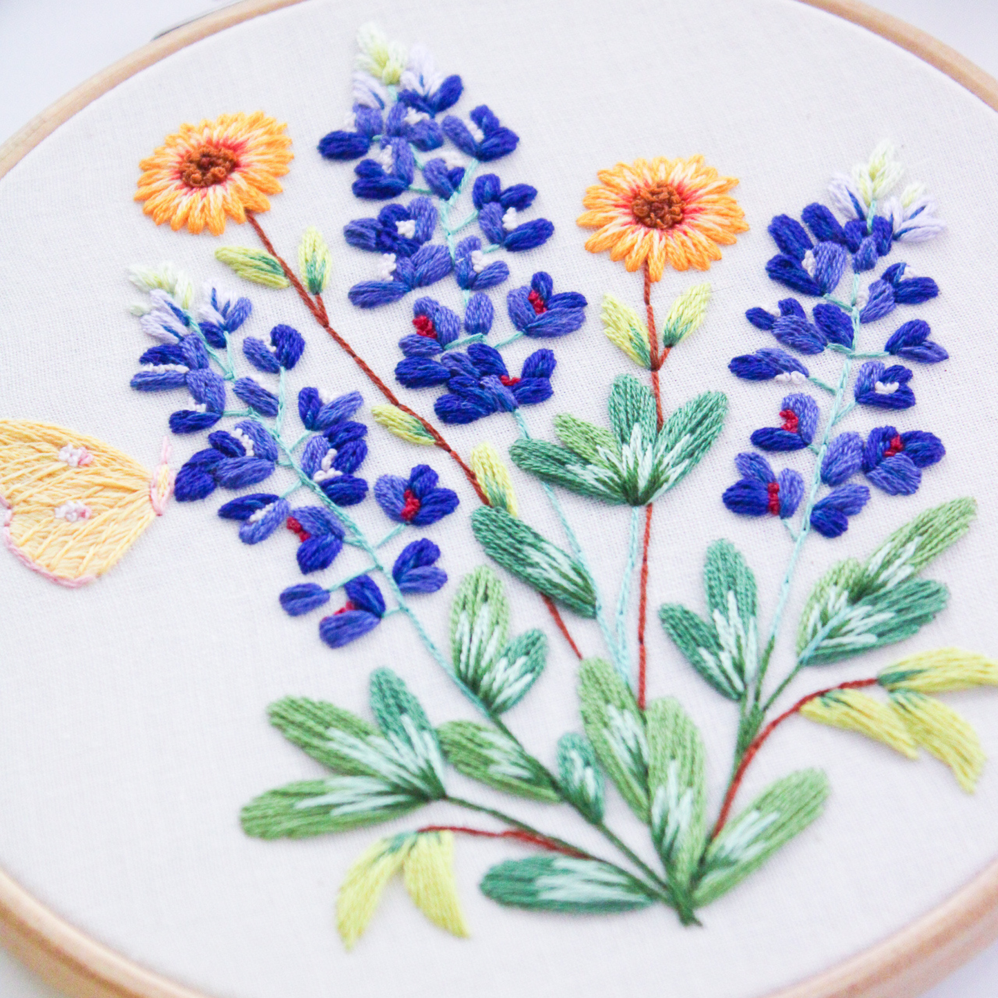 Blue Bonnet PDF Embroidery Pattern