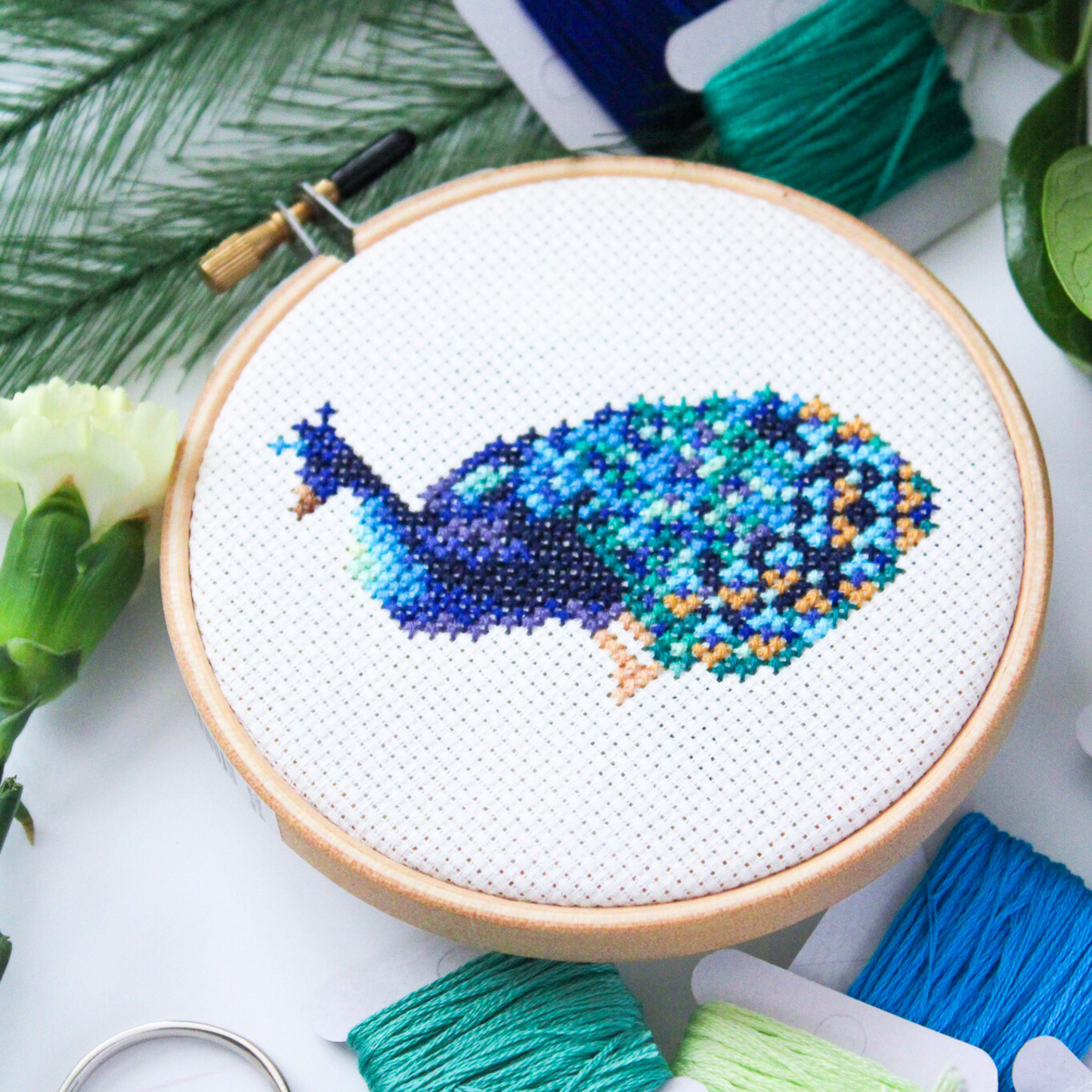 Peacock PDF Cross Stitch Pattern