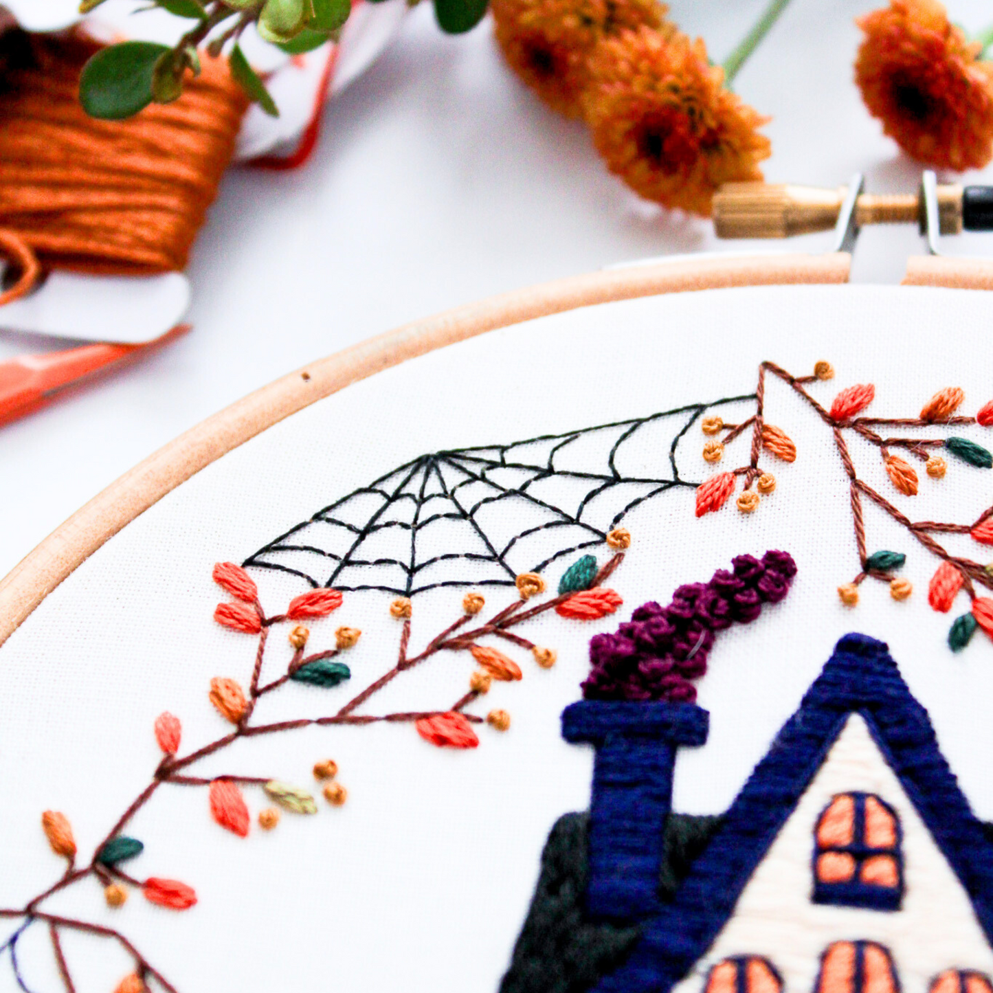 Haunted House PDF Embroidery Pattern