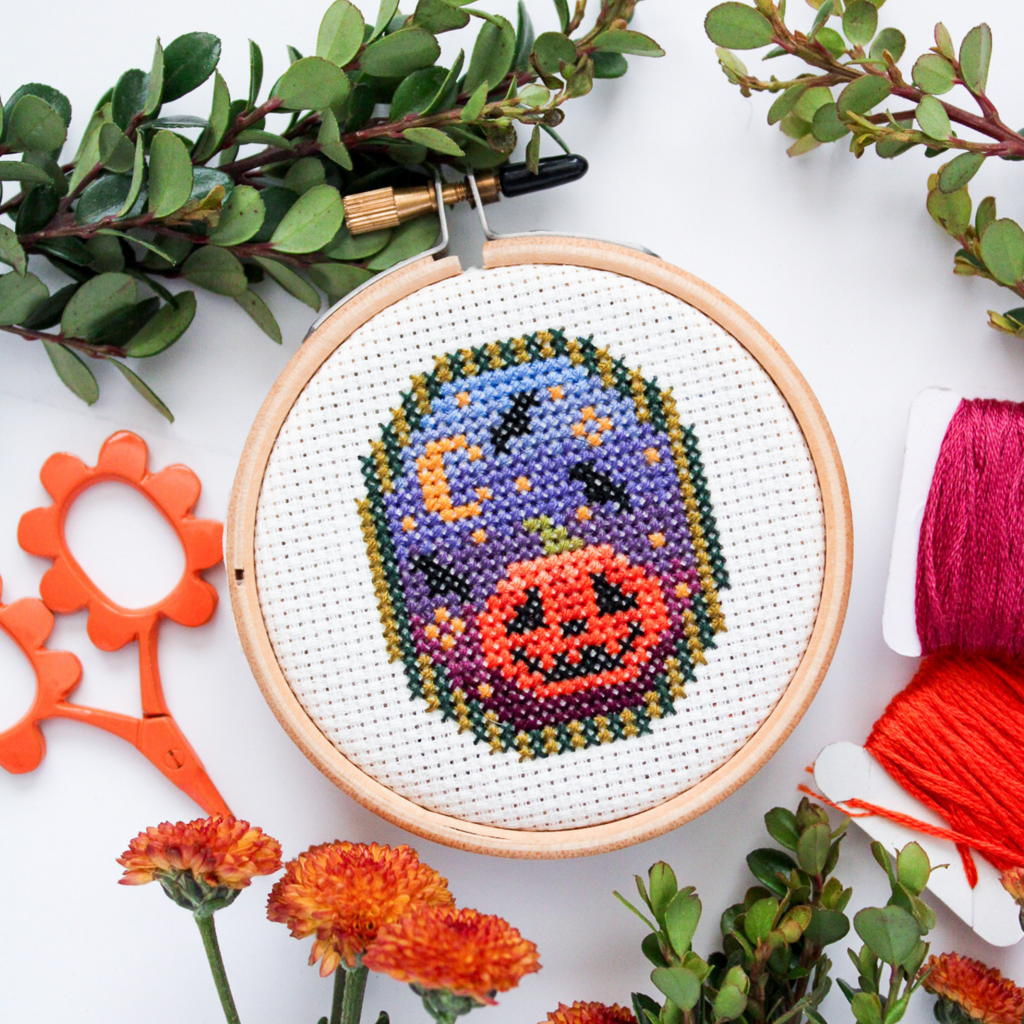 Halloween Night PDF Cross Stitch Pattern